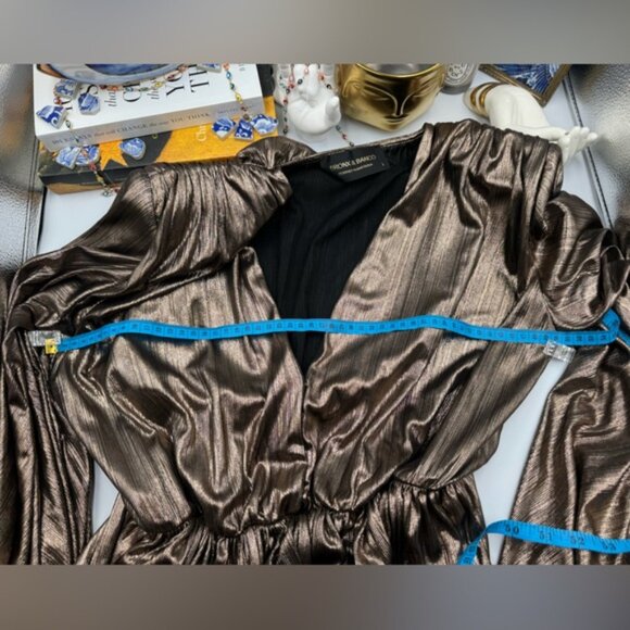 🆕 BRONX & BANCO 🧿 NWOT Bellerose Ruffled Mini Dress, Sz L / US 8 - Picture 15 of 16